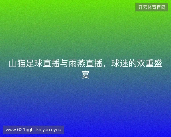 山猫足球直播与雨燕直播，球迷的双重盛宴